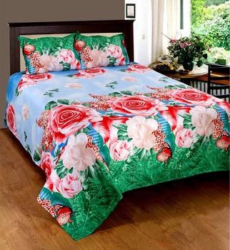 India Desire : Paytm Loot : Flat 86% Off On Home Castle 3D Printed Double Bedsheet + Free 2 Pillow Covers From Rs 209 Only